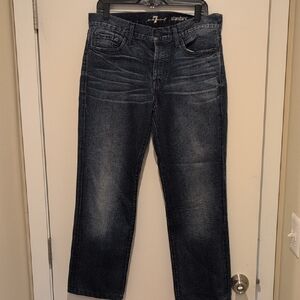 7 For All Mankind Men's Dark Wash Jeans